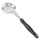 Vollrath 6412620 6 oz Oval Solid Spoodle - Black Nylon Handle, Heavy-Duty, Stainless Steel thumbnail 2