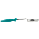 Vollrath 6412655 6 oz Oval Solid Spoodle - Teal Nylon Handle, Heavy-Duty, Stainless Steel thumbnail 2