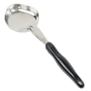 Vollrath 6412820 8 oz Oval Solid Spoodle - Black Nylon Handle, Heavy-Duty, Stainless Steel thumbnail 2
