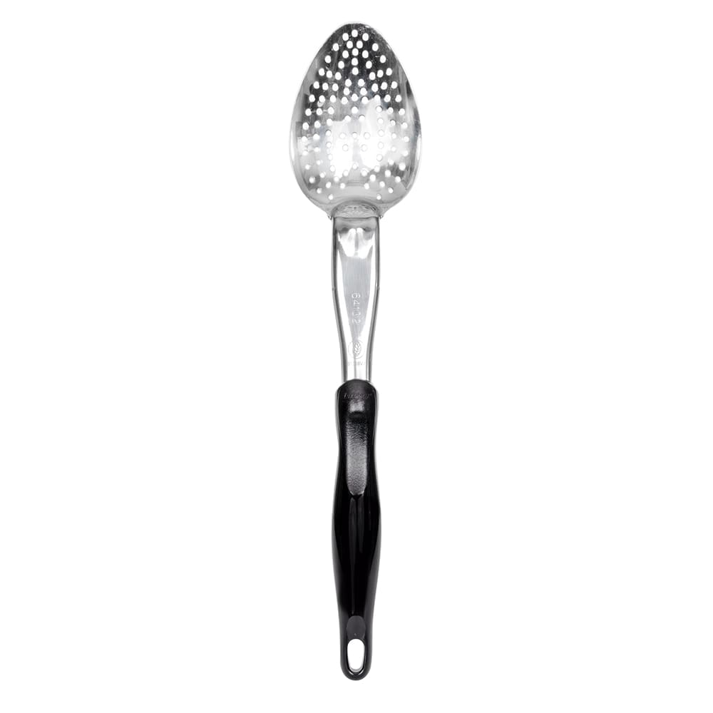 Vollrath 64132 14" Heavy-Duty Perforated Spoon - Black Nylon Handle
