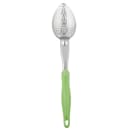 Vollrath 6414270 14" Heavy-Duty Perforated Spoon - Green Nylon Handle thumbnail 2