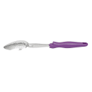 Vollrath 6414280 14" Perforated Basting Spoon w/ Purple Ergonomic Handle - Stainless Steel thumbnail 5