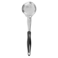 Vollrath 6422420 4 oz Oval Perforated Spoodle - Black Nylon Handle, Heavy-Duty, Stainless Steel thumbnail 6