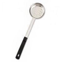 Vollrath 6422620 6 oz Oval Perforated Spoodle - Black Nylon Handle, Heavy-Duty, Stainless Steel thumbnail 6