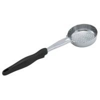 Vollrath 6422820 8 oz Oval Perforated Spoodle - Black Nylon Handle, Heavy-Duty, Stainless Steel thumbnail 6