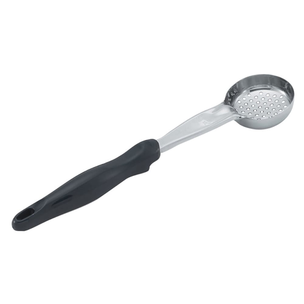 Vollrath 6432220 2 oz Round Perforated Spoodle - Black Nylon Handle, Heavy-Duty, Stainless Steel