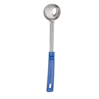 Vollrath 6432230 2 oz Round Perforated Spoodle - Blue Nylon Handle, Heavy-Duty, Stainless Steel thumbnail 6