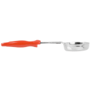 Vollrath 6432865 8 oz Round Perforated Spoodle - Orange Nylon Handle, Heavy-Duty, Stainless Steel thumbnail 3