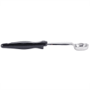 Vollrath 6433120 1 oz Round Solid Spoodle - Black Nylon Handle, Heavy-Duty, Stainless Steel thumbnail 2