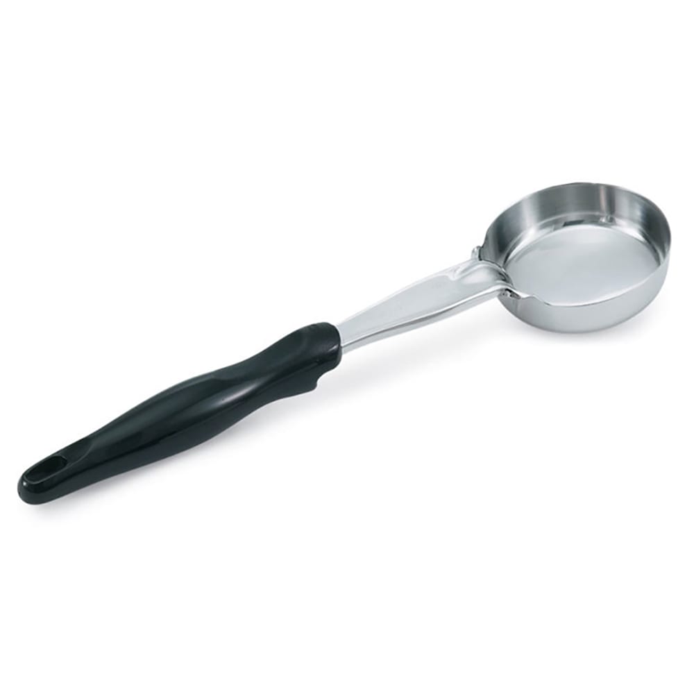 Vollrath 6433320 3 oz Round Solid Spoodle - Black Nylon Handle, Heavy-Duty, Stainless Steel