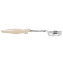 Vollrath 6433335 3 oz Round Solid Spoodle - Ivory Nylon Handle, Heavy-Duty, Stainless Steel thumbnail 3