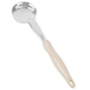 Vollrath 6433335 3 oz Round Solid Spoodle - Ivory Nylon Handle, Heavy-Duty, Stainless Steel thumbnail 4