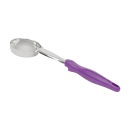 Vollrath 6433480 13" Solid Spoodle w/ Purple Handle - Stainless Steel thumbnail 2
