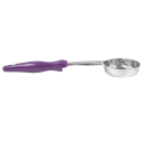 Vollrath 6433580 13 1/2" Solid Spoodle w/ Purple Handle - Stainless Steel thumbnail 3