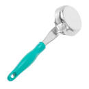 Vollrath 6433655 6 oz Round Solid Spoodle - Teal Nylon Handle, Heavy-Duty, Stainless Steel thumbnail 4