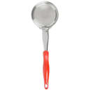 Vollrath 6433865 8 oz Round Solid Spoodle - Orange Nylon Handle, Heavy-Duty, Stainless Steel thumbnail 4