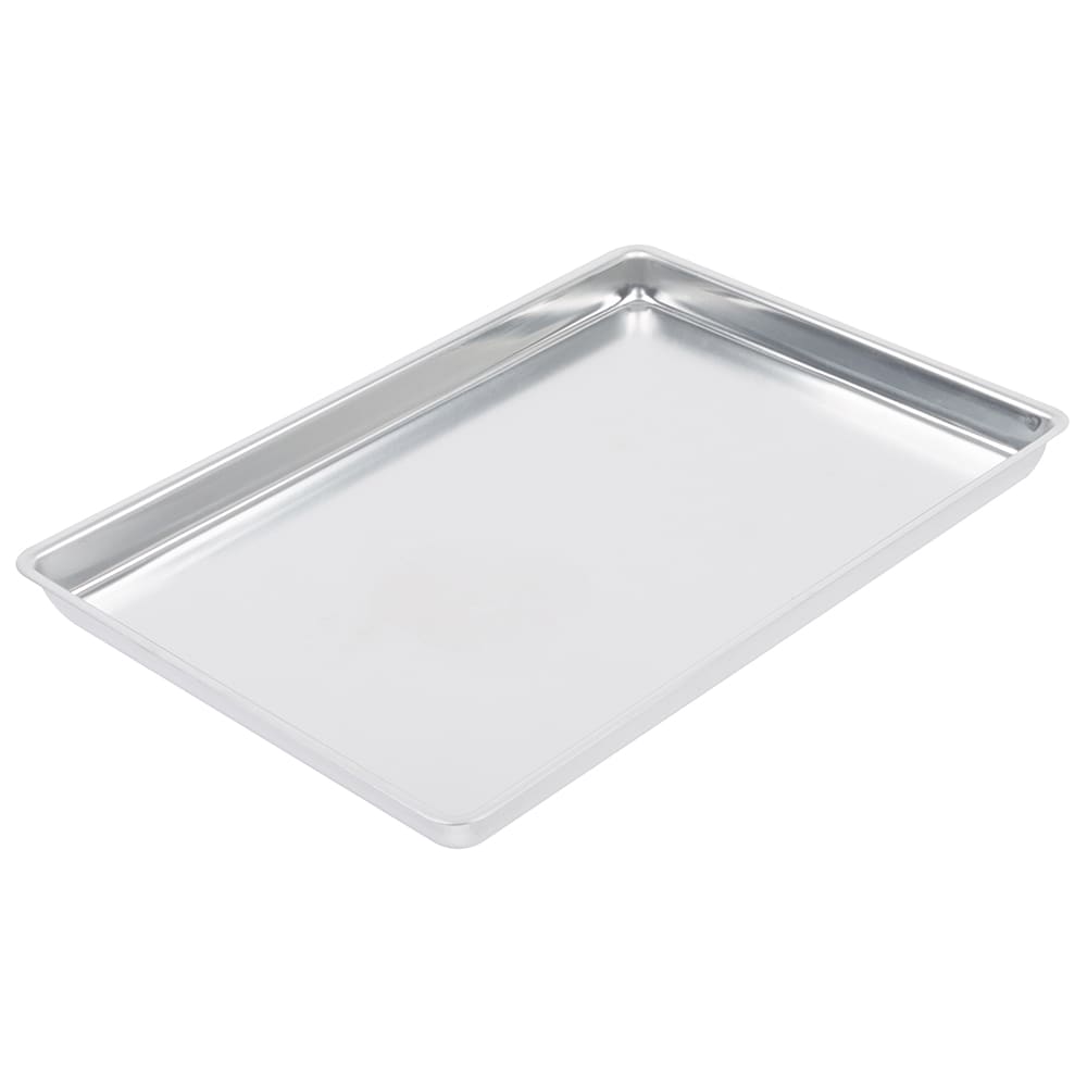 Vollrath 68100 1/4 Quarter Size Bun / Sheet Pan - 15 1/2" x 10 1/2" x 1", 18 gauge Aluminum