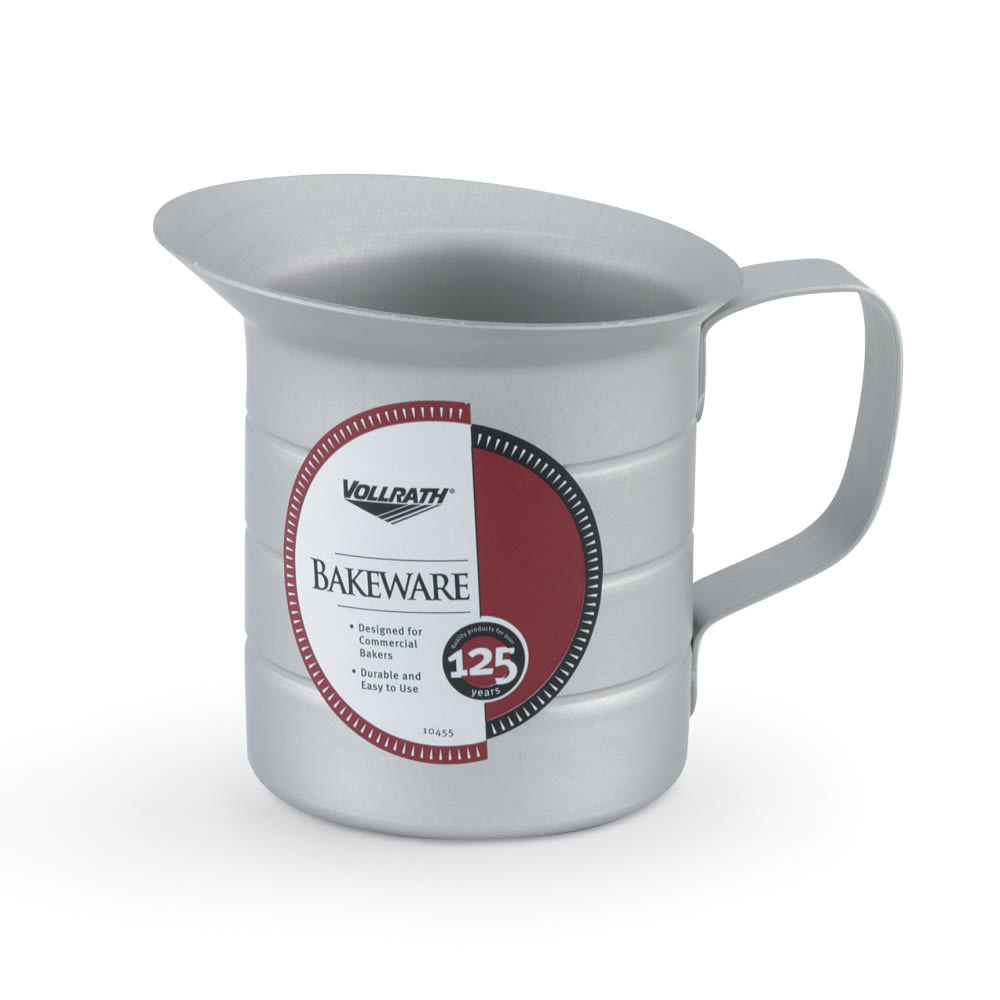 Vollrath 68297 1/2 qt Measure with Lip - Aluminum