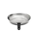 Vollrath 692108 8" Tribute® Stainless Steel Frying Pan w/ Hollow Silicone Handle - Induction Ready thumbnail 3