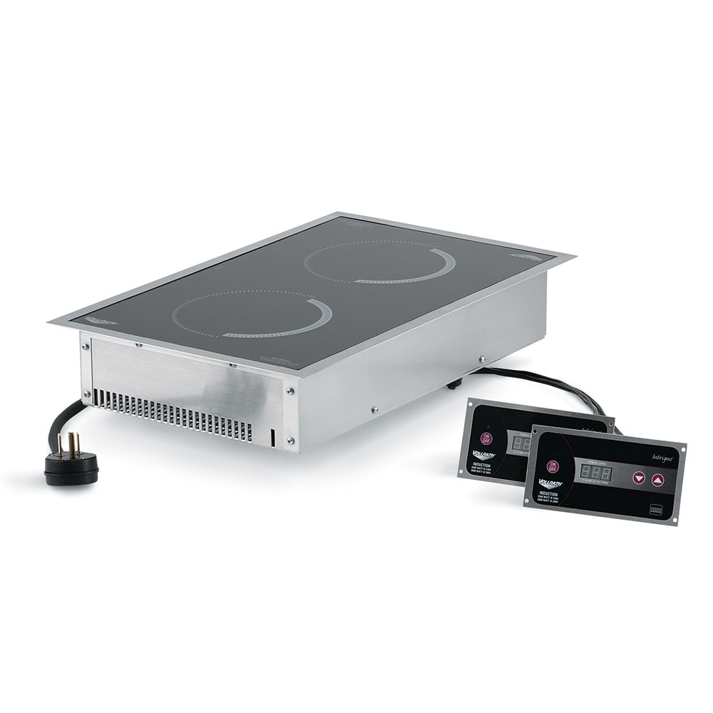 Vollrath 69524 Professional Series Drop-In Induction Cooktop w/ (2) Burners, 208-240v/1ph