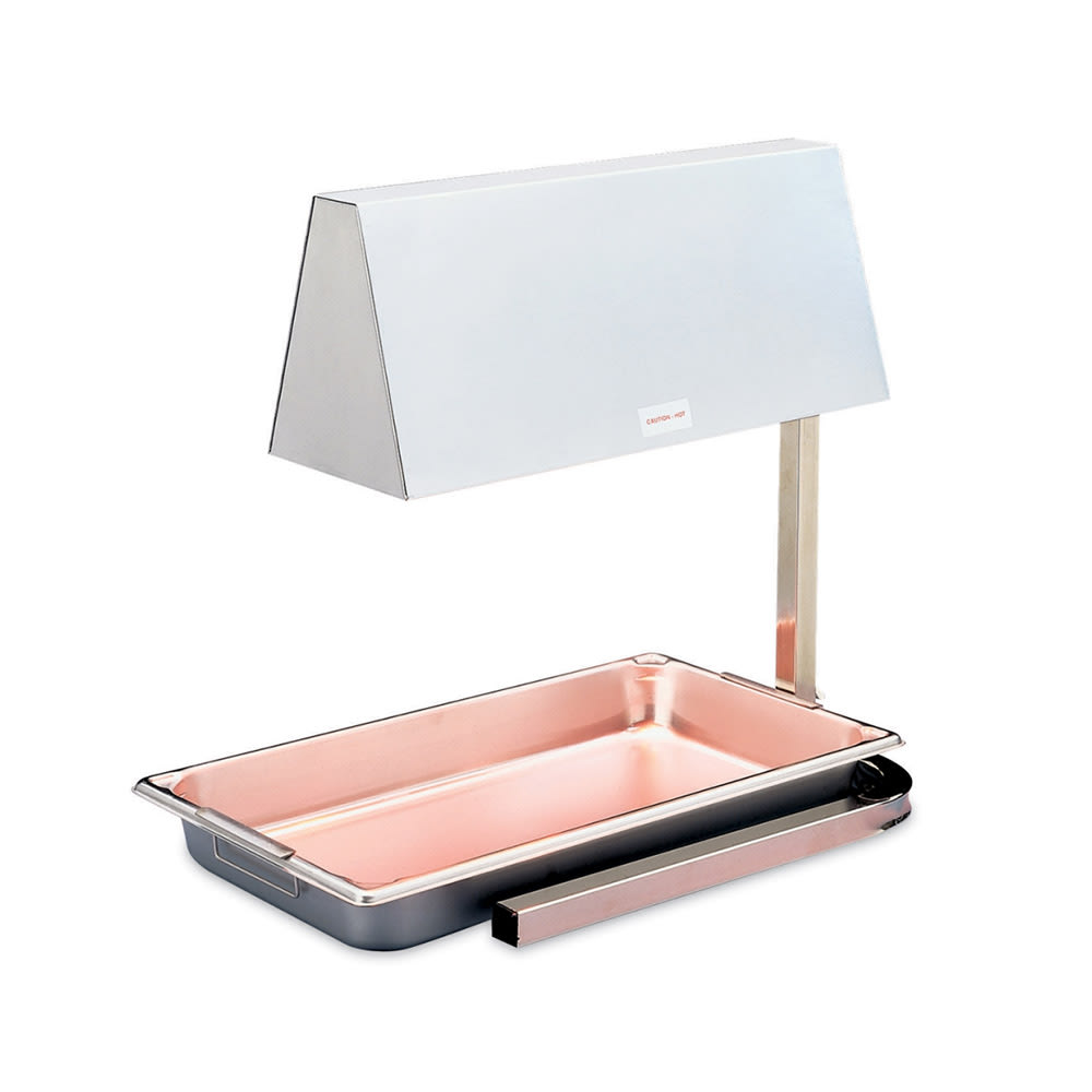 Vollrath 71500 2 Bulb Heat Lamp w/ Adjustable Arm, Chrome/Stainless, 120v