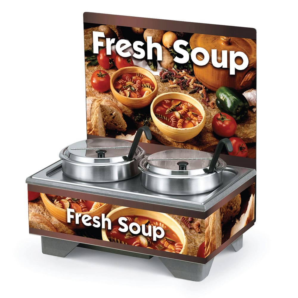 Vollrath 720200103 Full Size Soup Merchandiser Base - Country Kitchen, Menu Board, 120v