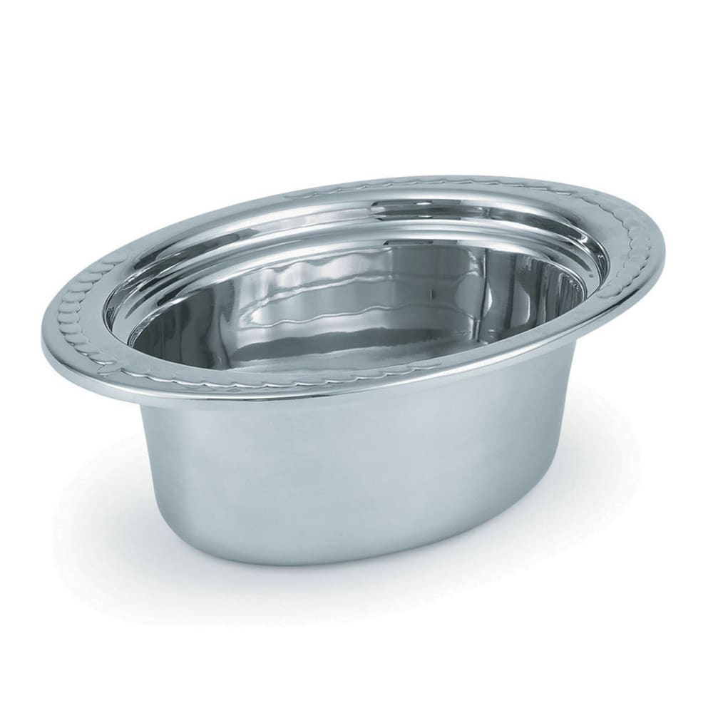 Vollrath 8230110 Miramar® Half Size Oval Steam Pan - Stainless