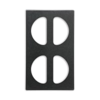 Vollrath 8230620 1 7/10 qt Miramar® Decorative Half Size Oval Foodpan - Stainless thumbnail 2