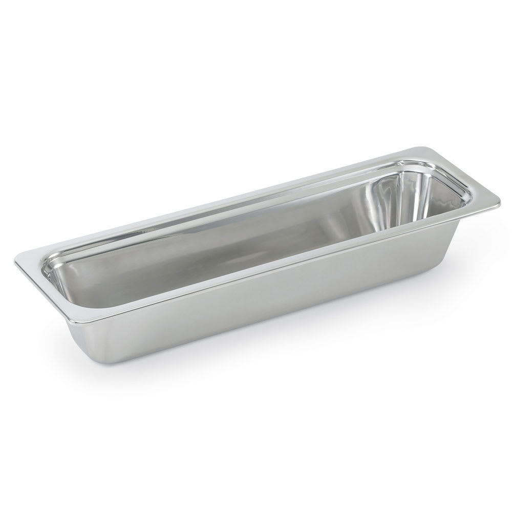 Vollrath 8230805 3 qt Miramar® Plain Half Size Long Rectangular Pan - Stainless