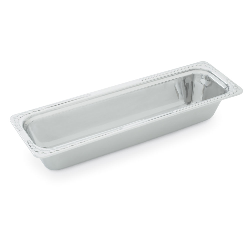 Vollrath 8230920 4 2/5 qt Miramar® Decorative Half Size Long Rectangular Pan - Stainless