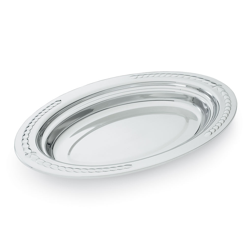 Vollrath 8231420 3 qt Miramar® Decorative Half Size Oval Foodpan - Stainless