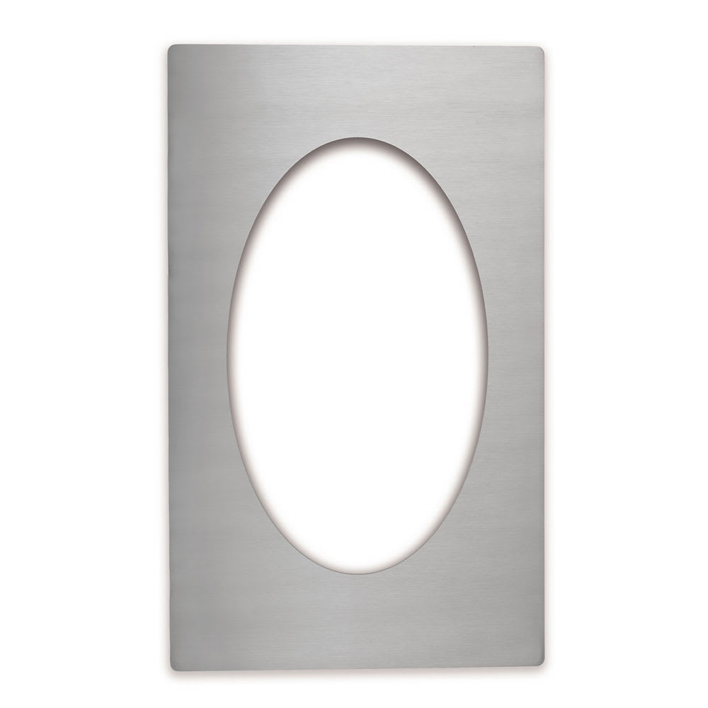 Vollrath 8240114 Miramar® Template - (1) Large Oval Decorative Pan, 12x20" Stainless