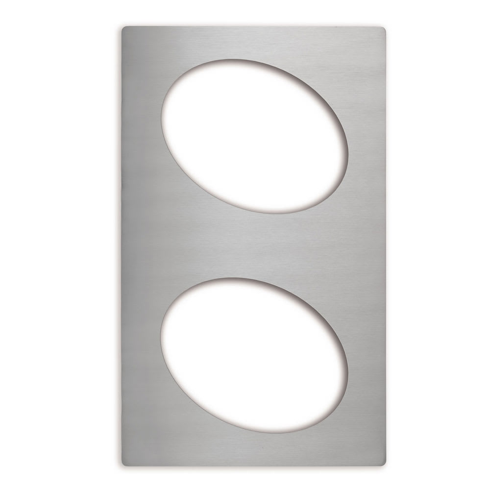 Vollrath 8240314 Miramar® Template - (2) Small Oval Decorative Pans, 12x20", Stainless