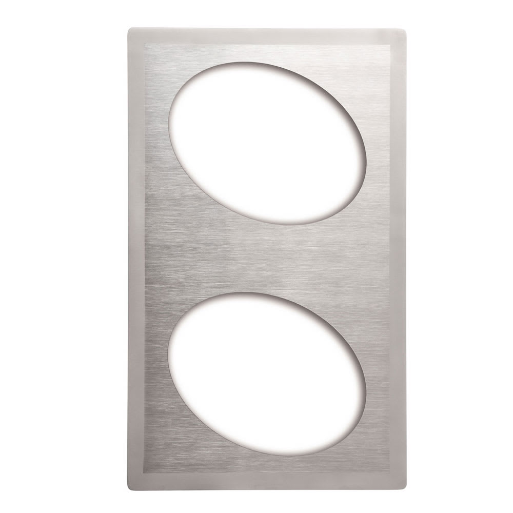 Vollrath 8240316 Miramar® Template - (2) Small Oval Decorative Pans, 12x20", Stainless