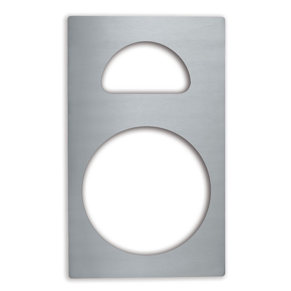 Vollrath 8241414 Miramar® Template - (1) Casserole & (1) 1/2 Oval Pan, 12x20", Stainless