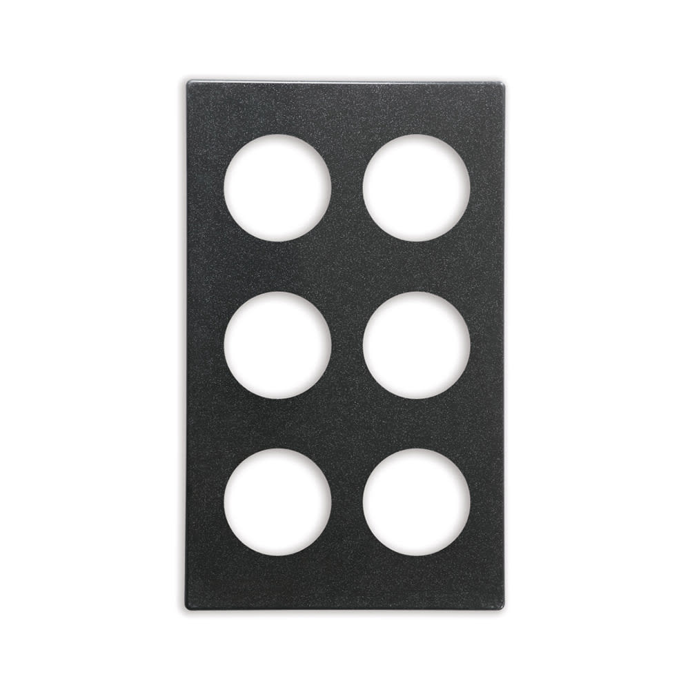 Vollrath 8241910 Miramar® Template - (6) 1 1/4 qt Bain Marie Pots, 12x20", Resin