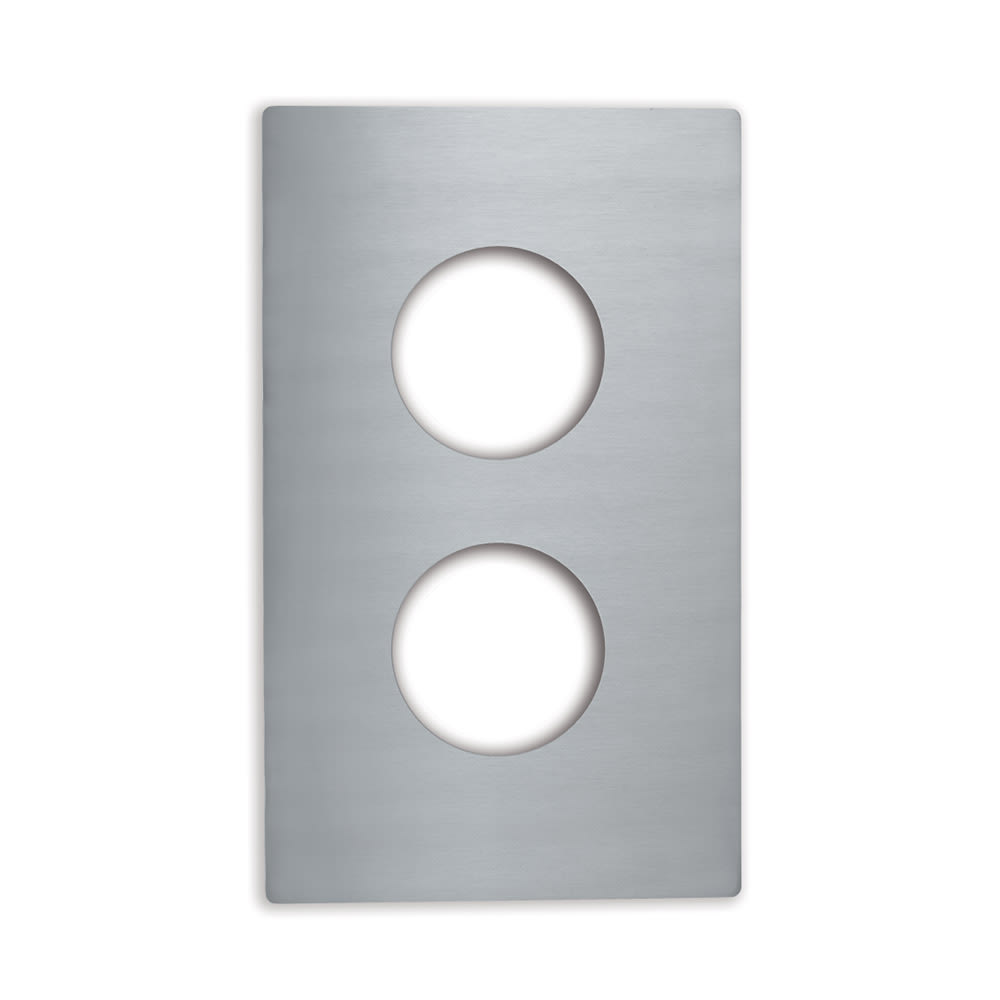 Vollrath 8242214 Miramar® Template - (2) 1 qt Butter Warmer, 21-1/8" x 12-3/4", Stainless