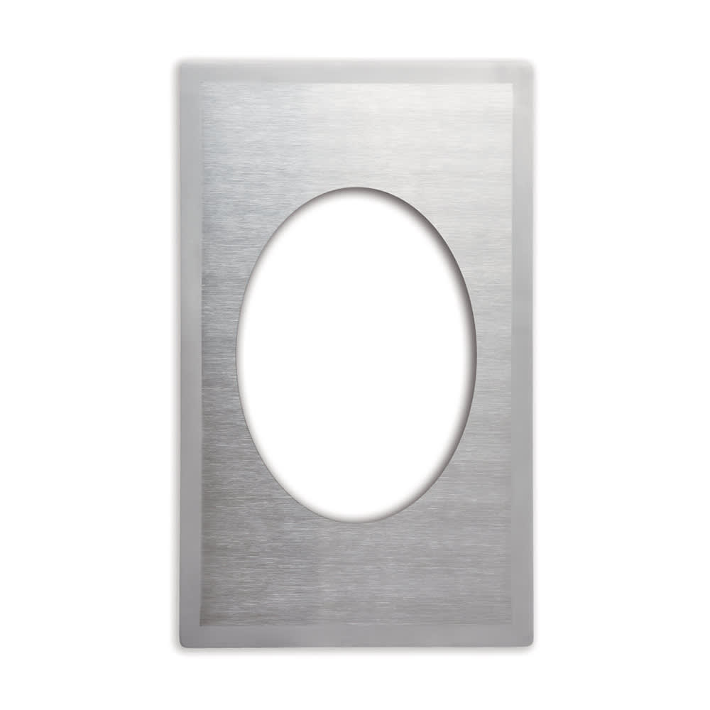 Vollrath 8242316 Miramar® Template - (1) Oval Au Gratin, 21 1/8" x 12 3/4", Stainless