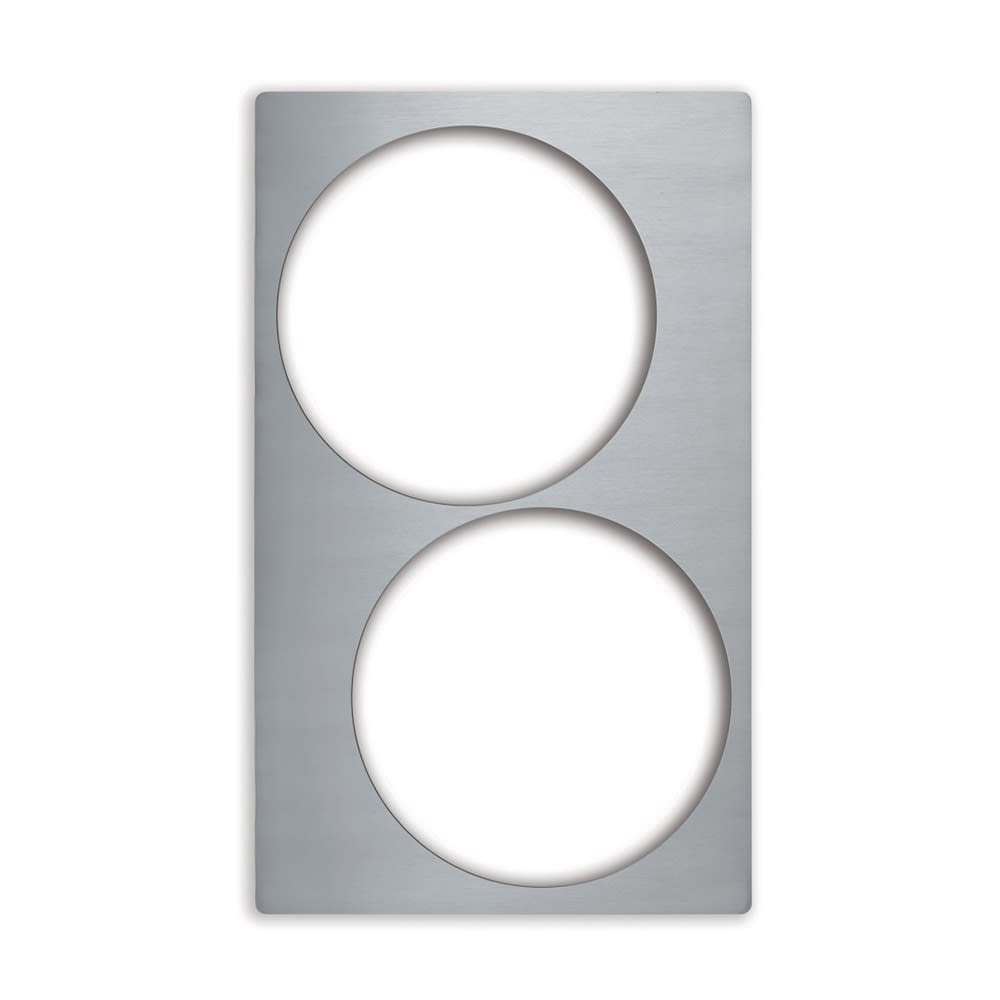 Vollrath 8242514 Miramar® Template - (2) 5 qt Casserole, 21 1/8" x 12 3/4", Stainless