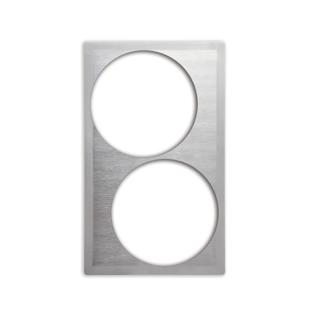 Vollrath 8242516 Miramar® Template - (2) 5 qt Casserole, 21 1/8" x 12 3/4", Stainless