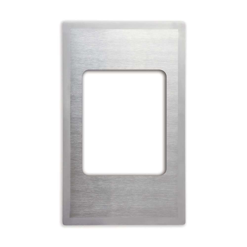 Vollrath 8242816 Miramar® Template - (1) Small Rectangle Pan, 21 1/8" x 12 3/4", Stainless