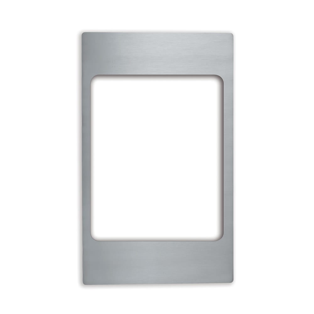 Vollrath 8242914 Miramar® Template - (1) Large Rectangle Pan, 21 1/8" x 12 3/4", Stainless