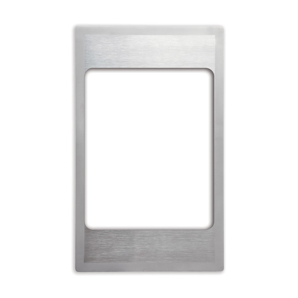 Vollrath 8242916 Miramar® Template - (1) Large Rectangle Pan, 21 1/8" x 12 3/4", Stainless