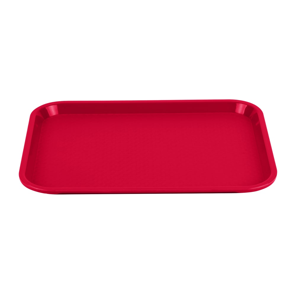 Vollrath 86100 Plastic Fast Food Tray -  14"L x 10"W, Red