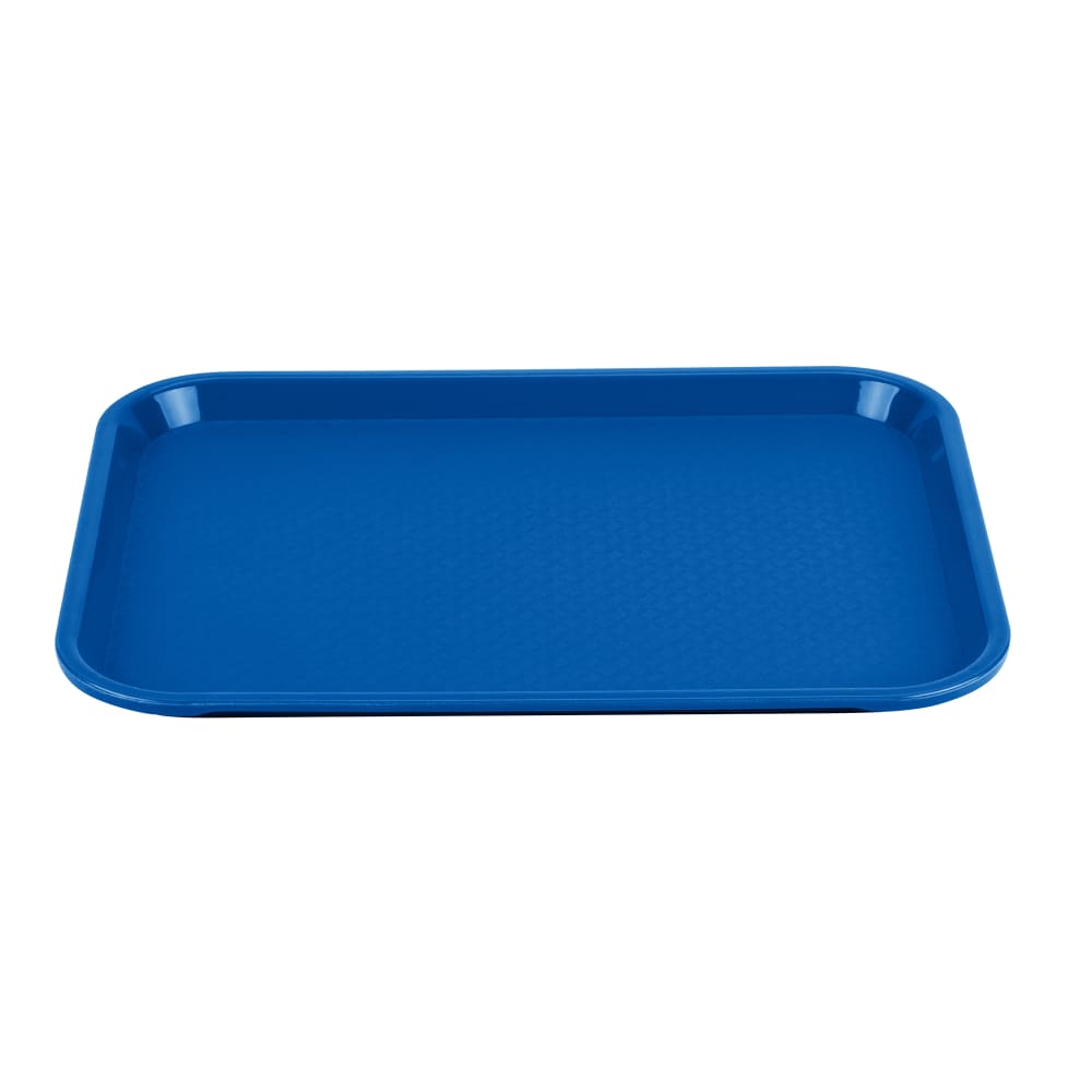 Vollrath 86107 Plastic Fast Food Tray -  14"L x 10"W, Royal Blue