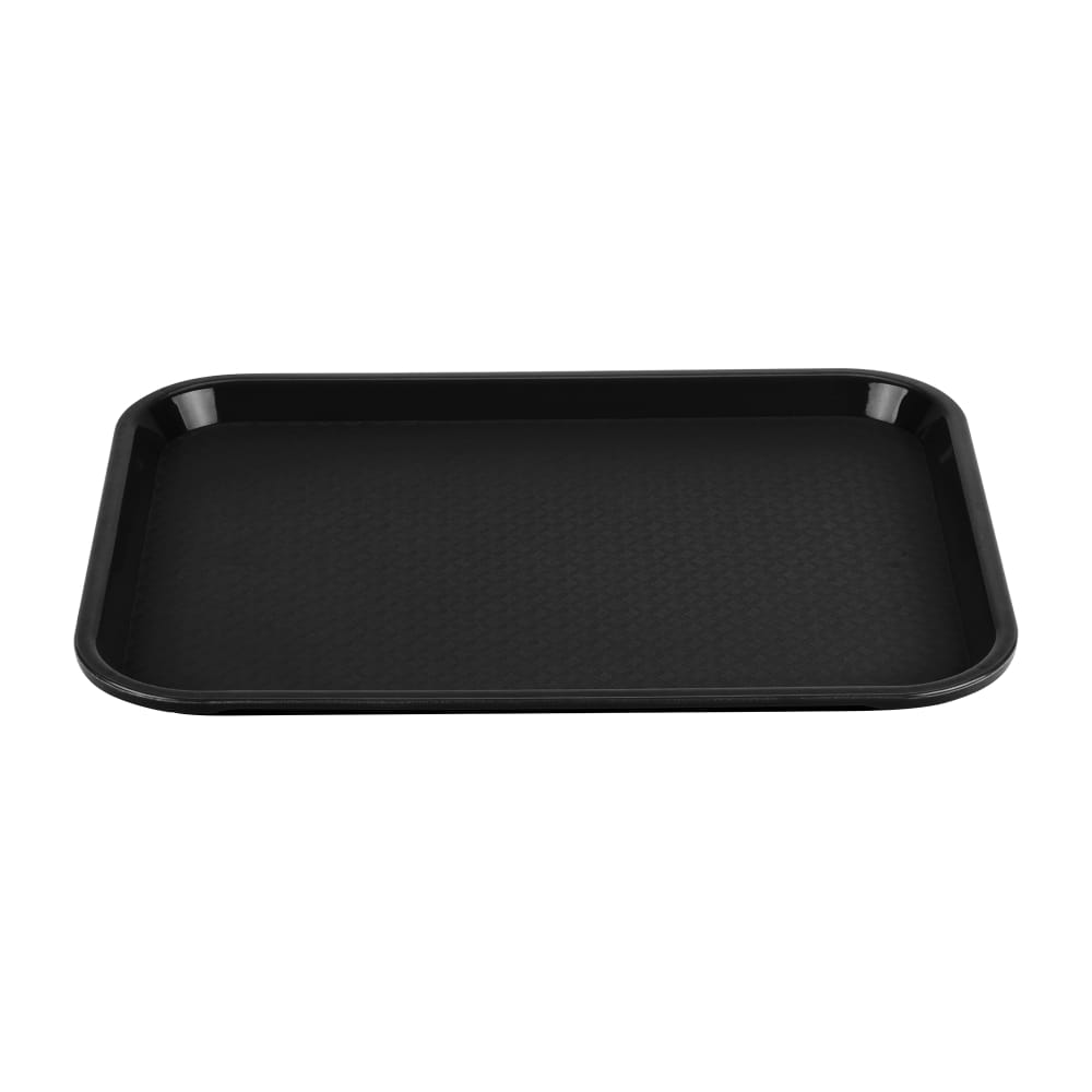 Vollrath 86108 Plastic Fast Food Tray -  14"L x 10"W, Black