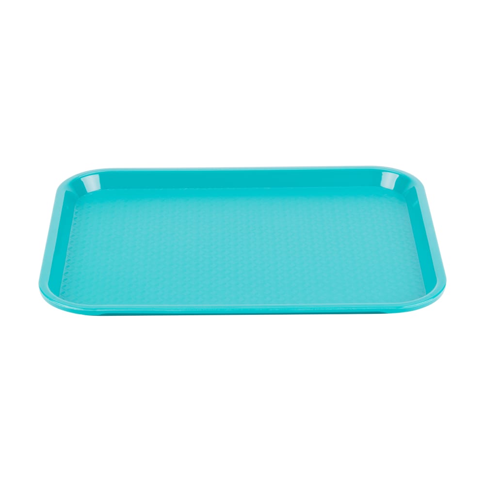 Vollrath 86109 Plastic Fast Food Tray -  14"L x 10"W, Teal