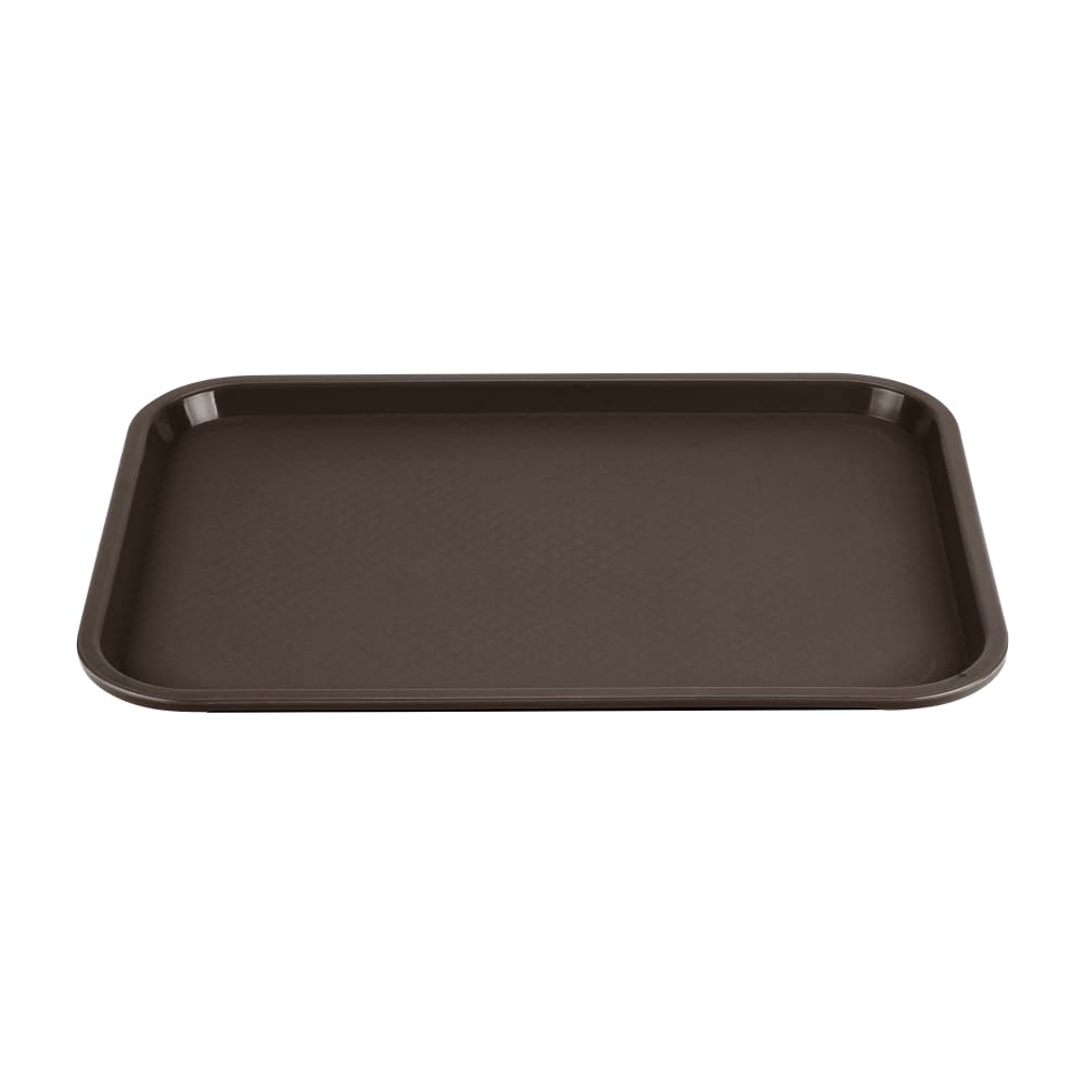 Vollrath 86121 Plastic Fast Food Tray - 18"L x 14"W, Brown