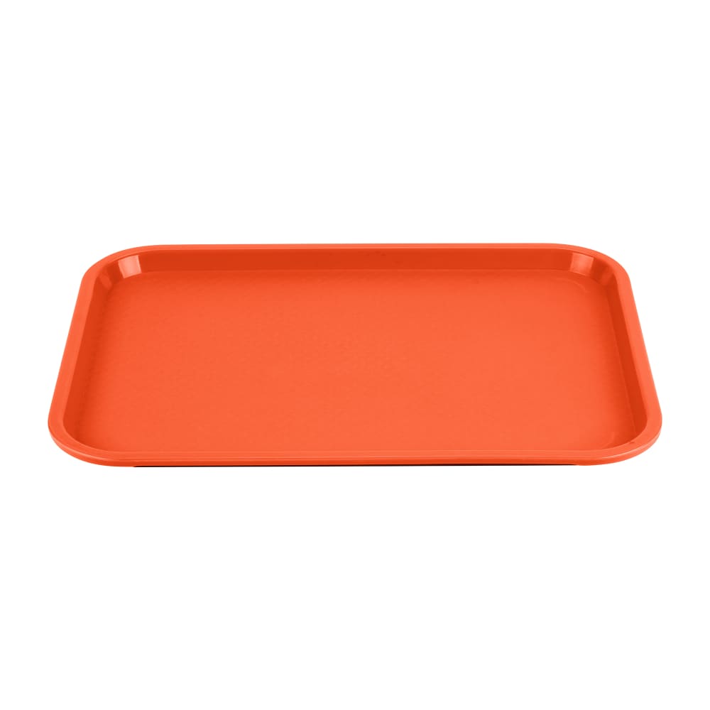Vollrath 86124 Plastic Fast Food Tray - 18"L x 14"W, Orange
