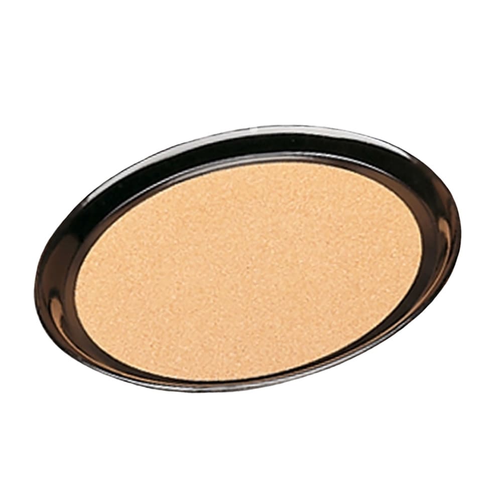 Vollrath 86336 11" Round Cork-Lined Serving Tray - Laminate, Brown